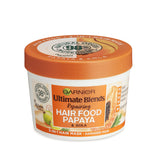 Garnier Alimento para el Cabello Papaya 3-en-1, mascarilla para cabello dañado, nutrición profunda.