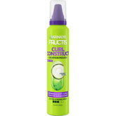 Garnier Fructis Curl Construct Mousse bottle shows lightweight curl hold and shine.