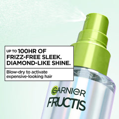 Garnier Fructis Diamond Sleek: primer plano de brillo diamante en cabello