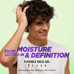 Garnier Fructis Flexi Hold Curls, aplicación suave para rizos húmedos y definidos.