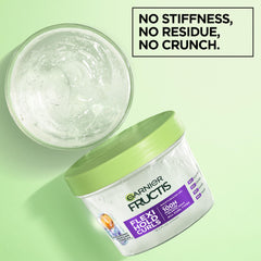 Garnier Fructis Flexi Hold Curls, textura sin crujido para rizos con movimiento.