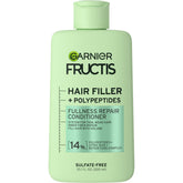 Garnier Fructis Hair Filler Fullness Conditioner bottle boosts volume for fuller hair