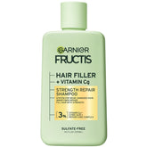 Garnier Fructis Hair Filler Vitamin Cg, botella, limpieza suave para cabello débil