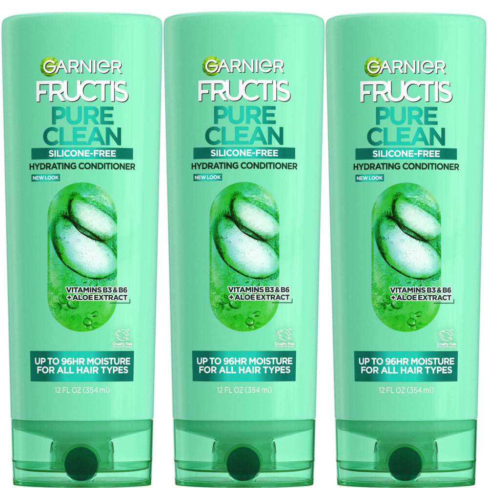 Garnier Fructis Pure Clean en bote hidrata ligeramente todo tipo de cabello.