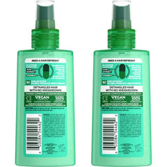 Garnier Fructis Pure Clean Detangler, aplicación en spray, controla el frizz y desenreda con facilidad