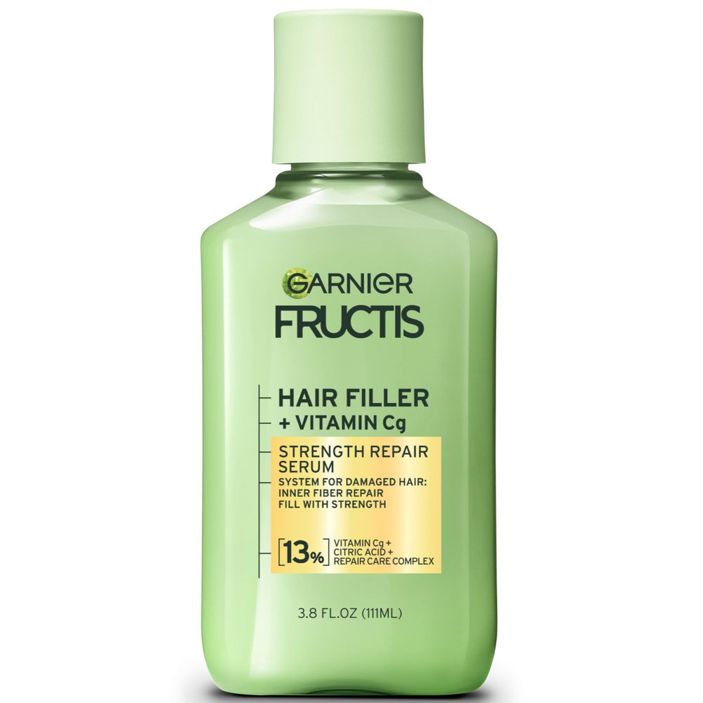 Garnier Fructis Fortalecimiento: verter el suero de la botella para aplicar en el cabello.