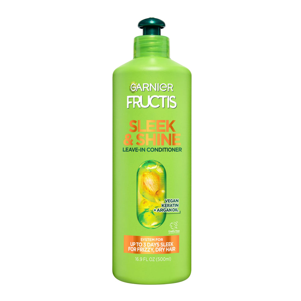 Garnier Fructis Sleek and Shine en envase valor, mayor fórmula para cabello liso.