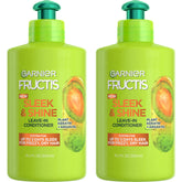 Garnier Fructis Sleek & Shine leave-in cream bottle for frizz control