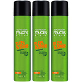 Garnier Fructis Sleek & Shine hairspray bottle with ultra strong hold