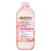 Garnier Micelar Agua de Rosas: botella iluminada para limpieza suave y refrescante de la piel.