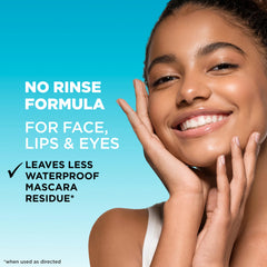 Garnier Micellar Water removing waterproof mascara without pulling skin.