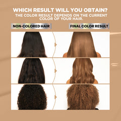 Garnier Nutrisse Deep Blue anti-brass conditioner swatch for neutralizing undertones.