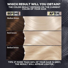 Garnier Nutrisse PL3 developer cream ensures smooth, even color lift