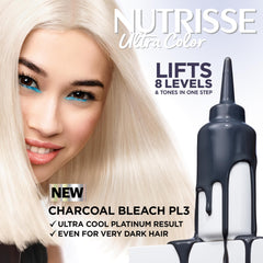 Garnier Nutrisse PL3 lightening creme applies evenly for cool platinum shades