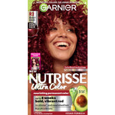 Garnier Nutrisse Ultra Color R2 bottle pour showing controlled application for even coverage