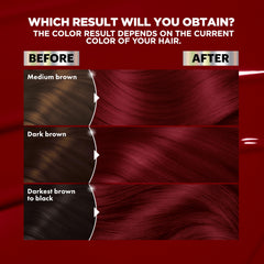 Garnier Nutrisse grapeseed oil ampoule included to nourish during color