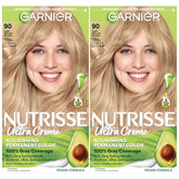 Garnier Nutrisse Ultra Crème box front in shade 90 Light Natural Blonde for at-home color