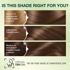 Garnier Nutrisse Ultra Creme application on dry hair for smooth, even coverage.