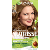 Garnier Nutrisse Ultra Creme box packaging showing kit contents for at‑home color