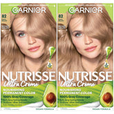 Garnier Nutrisse Ultra Crème color kit contents for at-home color application