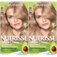 Garnier Nutrisse Ultra Crème color kit contents for at-home color application