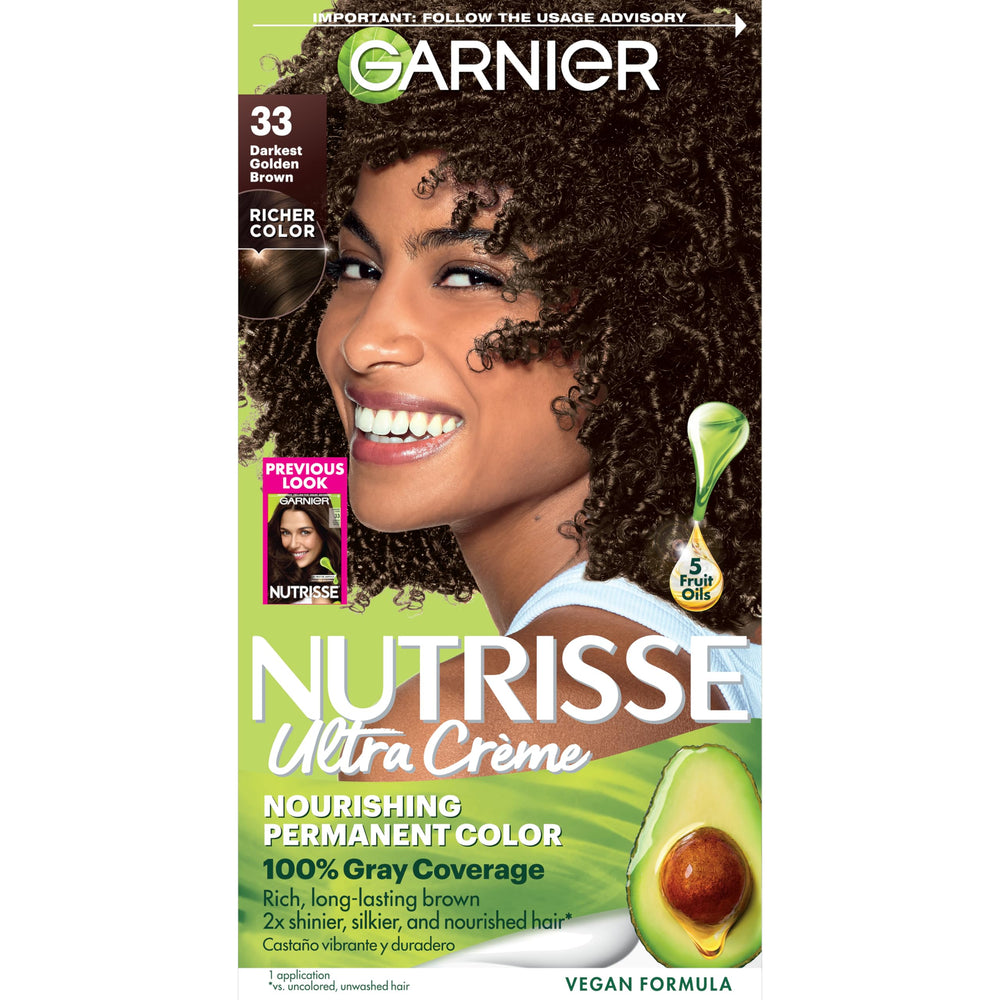 Garnier Nutrisse Ultra Creme color kit for at-home vibrant results