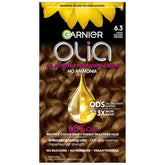Garnier Olia 6.3 bottle demonstrates ammonia free color for vibrant results
