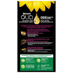 Garnier Olia ammonia-free formula for gentler color experience.