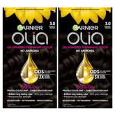 Garnier Olia developer bottle for smooth, even color application.