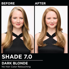 Garnier Olia oil-blend application demonstrates 60% oils driving deep, lasting color.