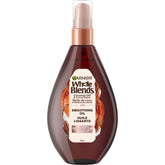 Garnier Whole Blends Aceite alisador para cabello, bote compacto, brillo inmediato sin grasa.