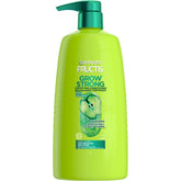 Garnier Fructis Grow Strong conditioner bottle with apple extract for stronger, shinier hair