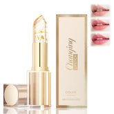 Gartiage color-changing lipstick bottle close-up showing hydration and shine.