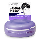 Gatsby Moving Rubber Wild Shake wax bottle front view showing high-hold styling