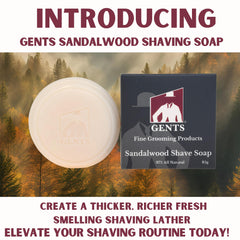 Creamy lather close-up from G.B.S GENTS sandalwood soap