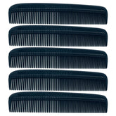 G.B.S GENTS pocket comb black with round teeth for smooth grooming