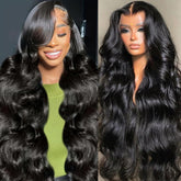 GBUN 28 inch body wave lace front wig for natural daily wear
