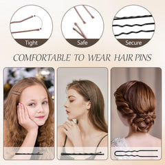 GBYMIUY pinzas negras discretas para acabado natural