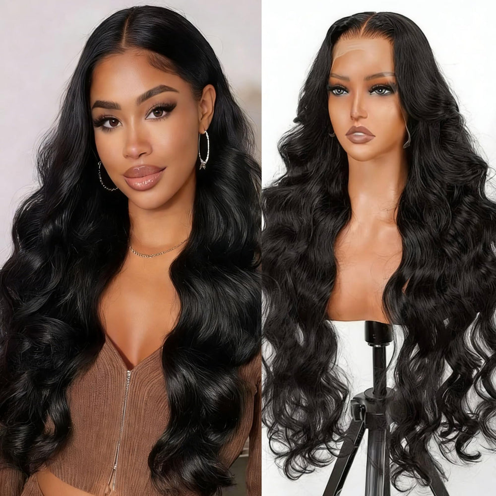 GCOKS lace front wig 24 inch with natural hairline for effortless daily wear.