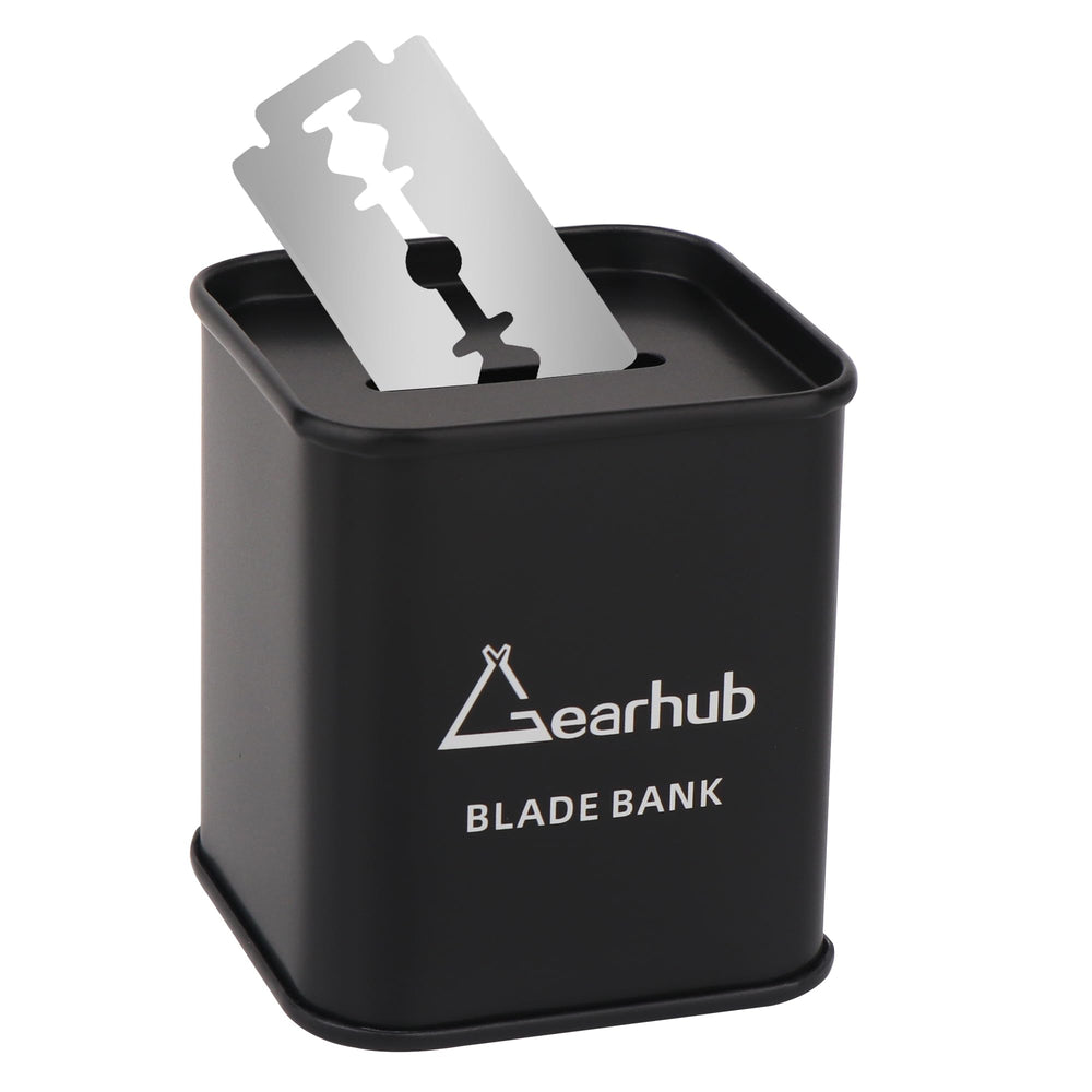 Gearhub Blade Bank sealed design shown for safe blade storage in busy shops.