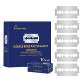 Gearhub Premium 10-count double edge blades in a pack for precise shaves.