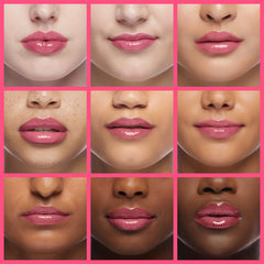 GECOMO Lip Glow Oil Pink shade on lips for everyday glow.