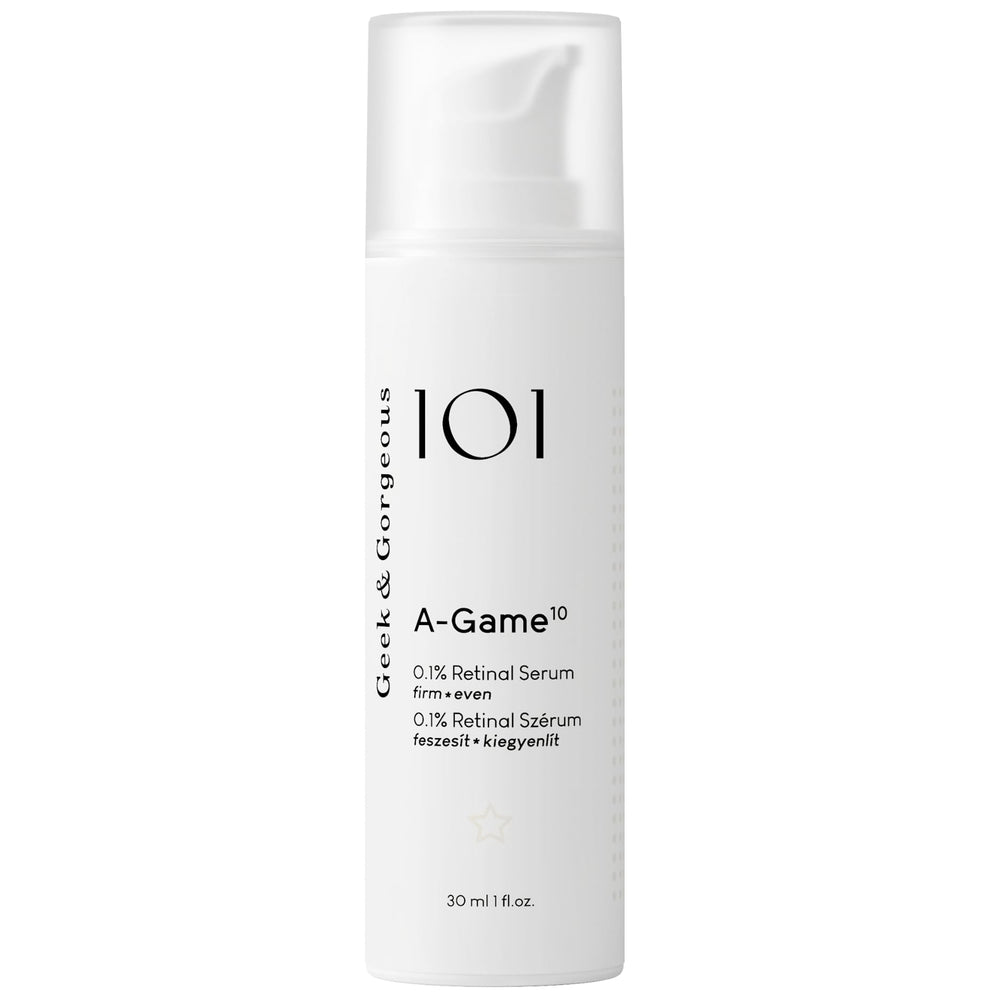 Botella de suero retinal de Geek & Gorgeous A-Game para pieles mixtas y grasas