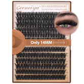 Geeneiya 14MM Volume Lash Clusters Kit for a natural daily lash look.