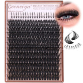 Geeneiya bottom clusters setup for a natural at-home lash look.