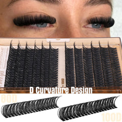 Geeneiya D curl lash extensions kit enables precise, seamless application.
