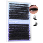 Geeneiya eyelash clusters pack 280pcs for at-home DIY full lashes.