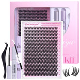 Geeneiya Flora Lashes Clusters kit packaging for beginners.