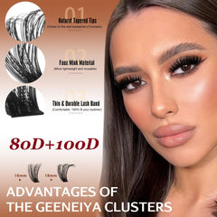 Geeneiya seal with tweezers enables precise, professional-looking DIY lashes