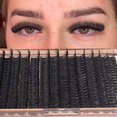Geeneiya lash tweezers provide precise control during placement.